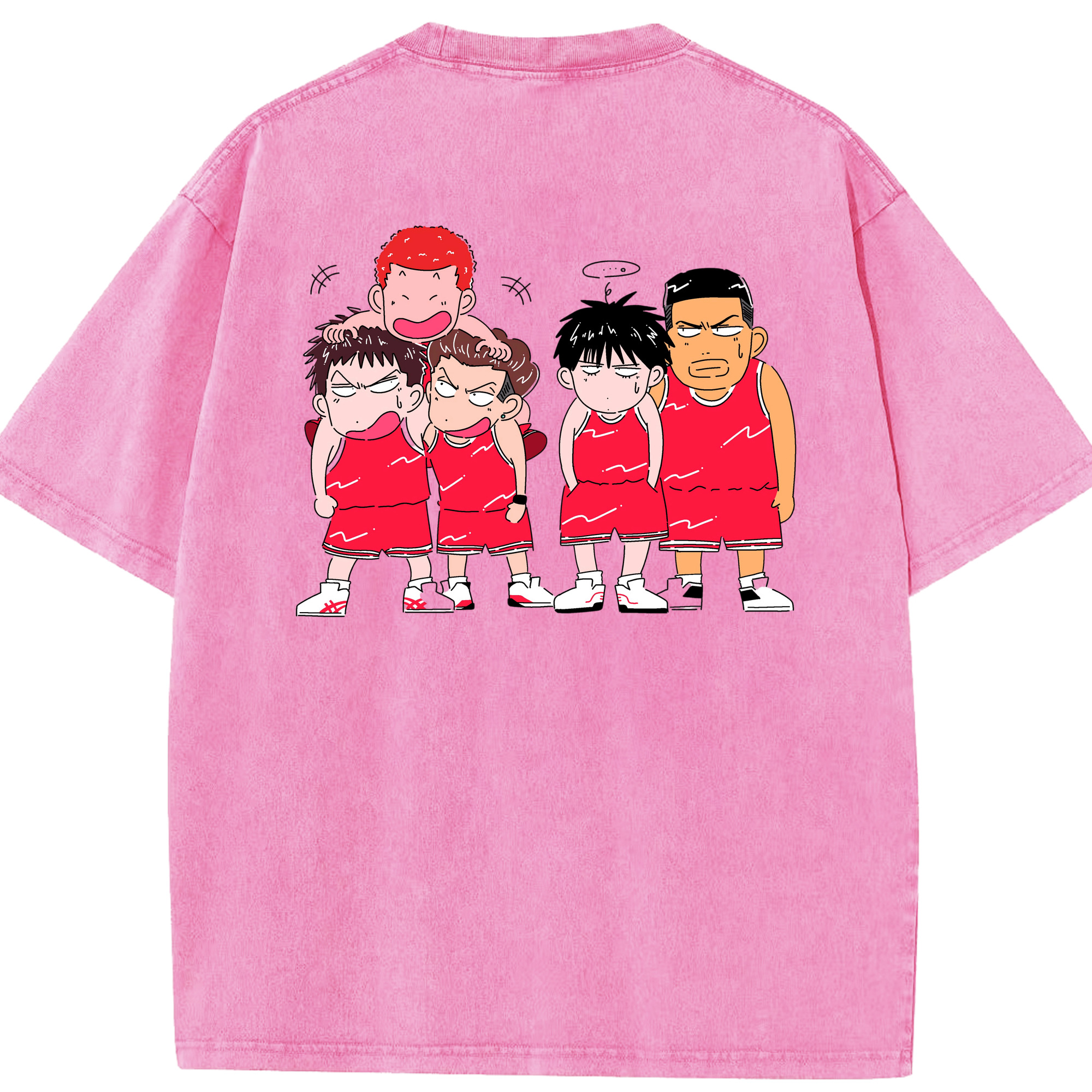 （画像用） SLAM DUNK／スラムダンク 綿100% ヴィンテージ風 半袖Tシャツ（背面プリント）